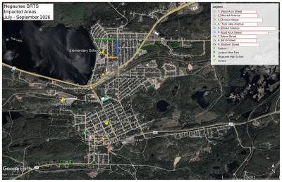 Safe Routes to school project map 2026