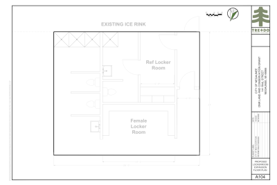 Ice Arena plans ref and womens locker rooms
