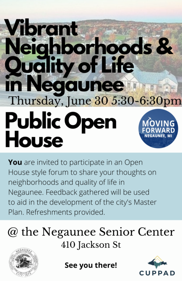 Negaunee open house quality of life