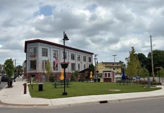 Chiri Park in Negaunee on a cloudy day