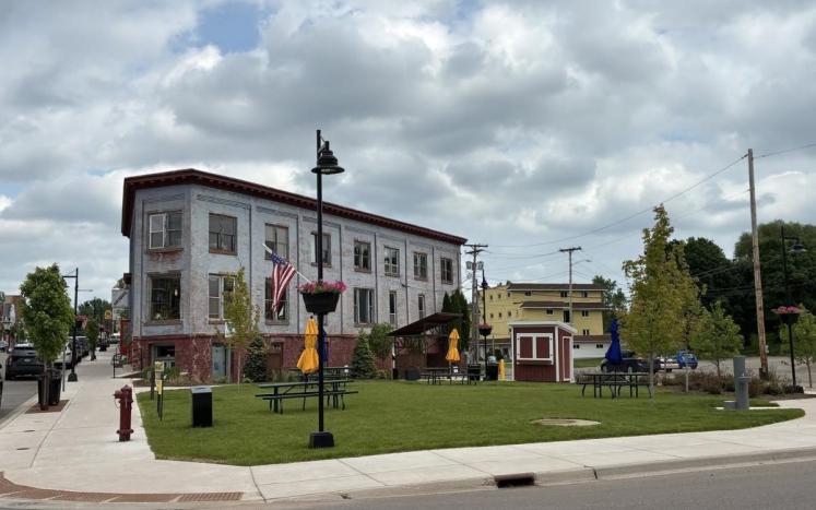 Chiri Park in Negaunee on a cloudy day